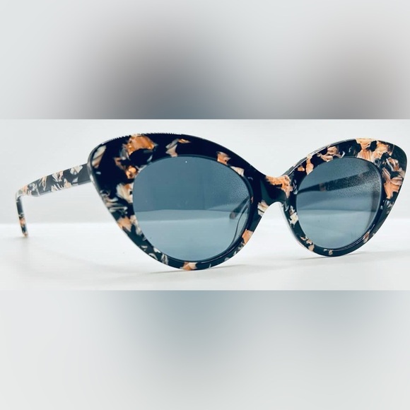 Amelia E 32-000525 Black Pink Oval Cat-Eye Sunglasses Frames Only - Picture 1 of 8